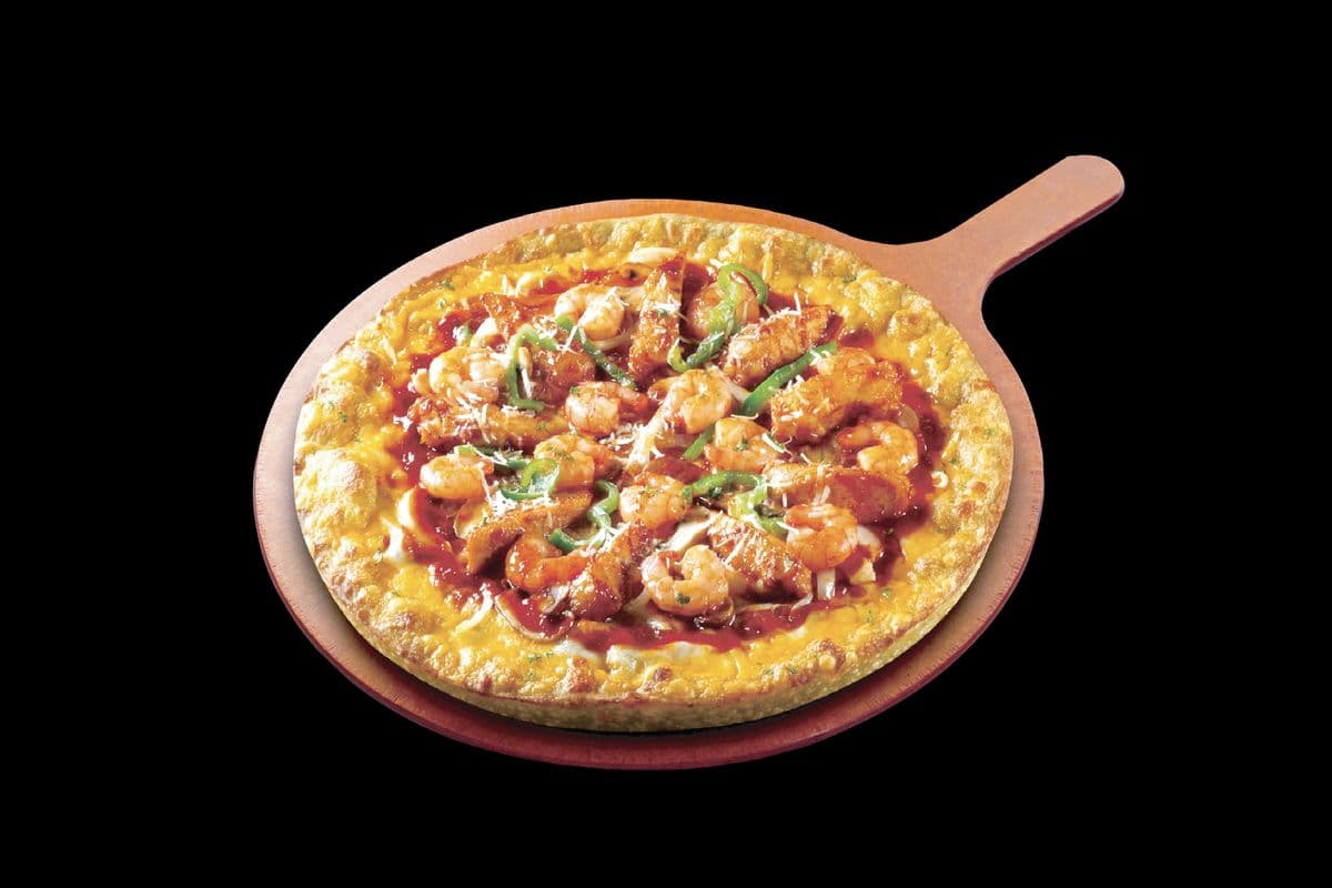 10" Crazy Chicken Shrimp Pizza