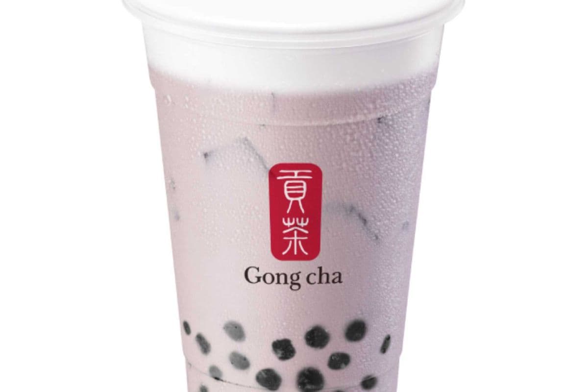 Milk Foam Taro Milk Tea w/Pearls