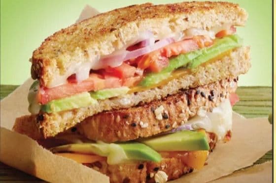 37. Grilled Cheese, Avocado, and Tomato Sandwich