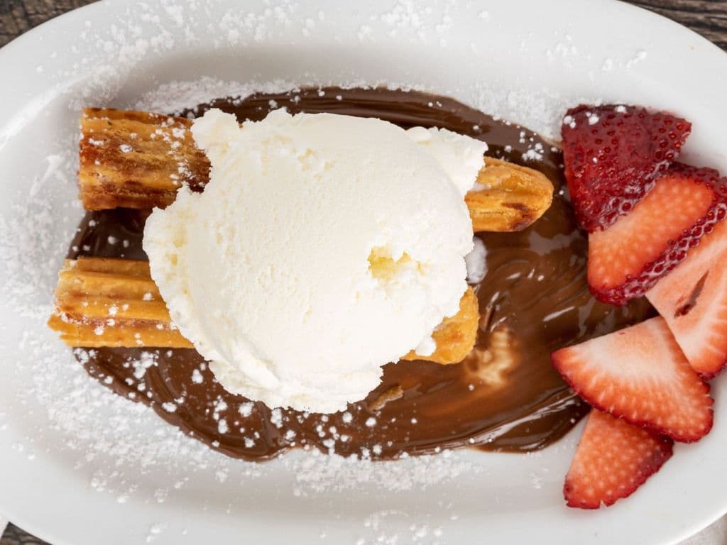 Strawberry Churro Ice Cream Bowl