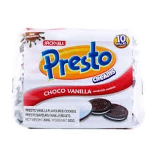 Presto Cream Choco Vanilla 10x30g