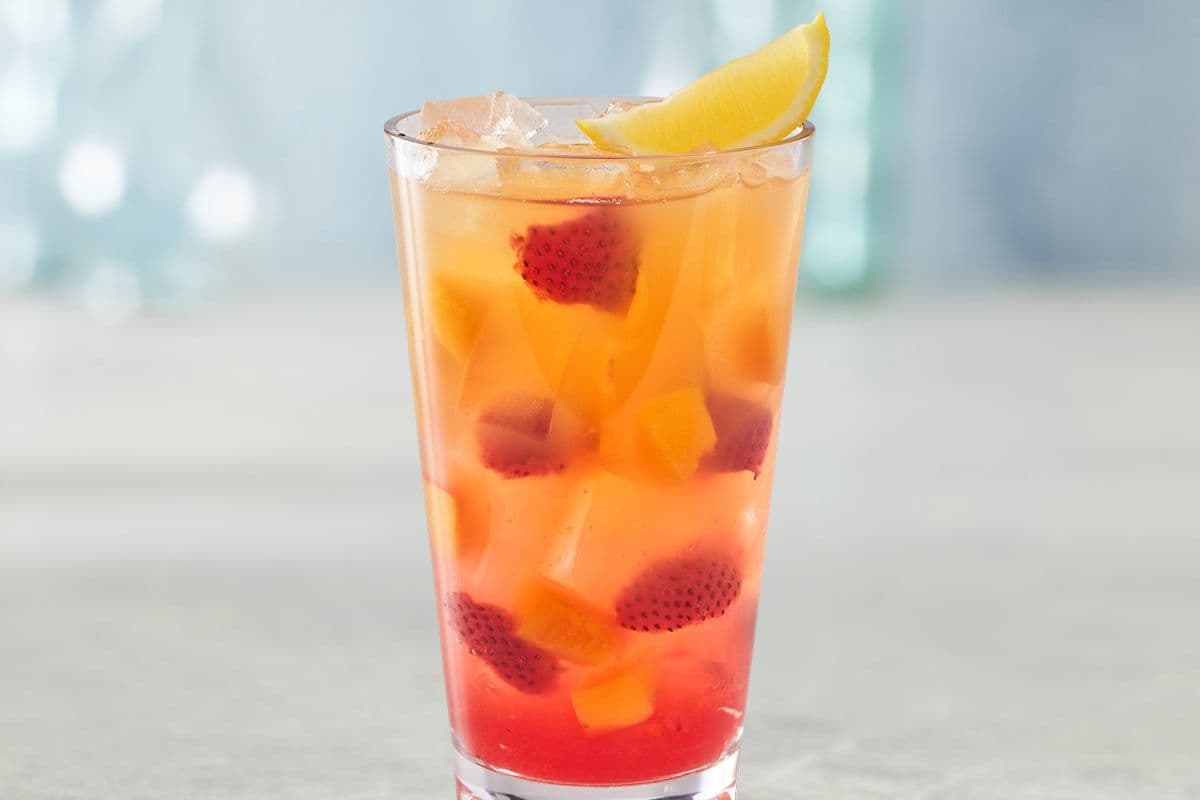 New! Peach-Berry Freckled Lemonade