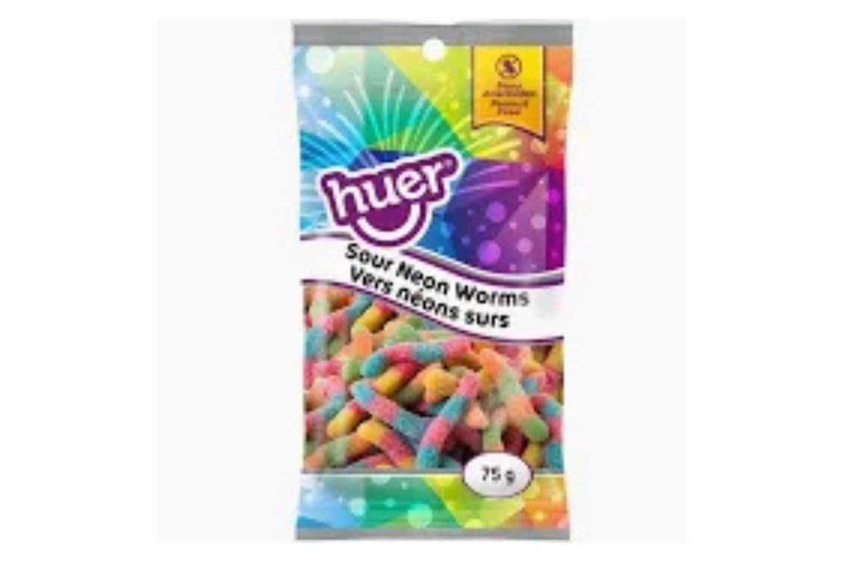 Huer Sour Neon Worms (75  g)