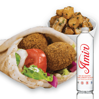 Trio de pita aux falafels