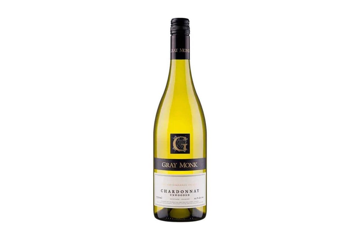 Gray Monk Unwooded Chardonnay (Ca) (750 ml)🍁 (1 x 750ML)