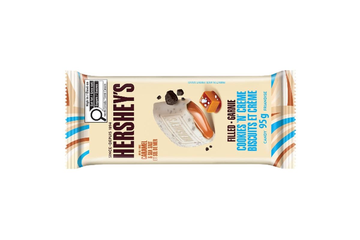 Hershey's Cookies 'n' Creme Filled with Caramel & Sea Salt (95g) 1414897