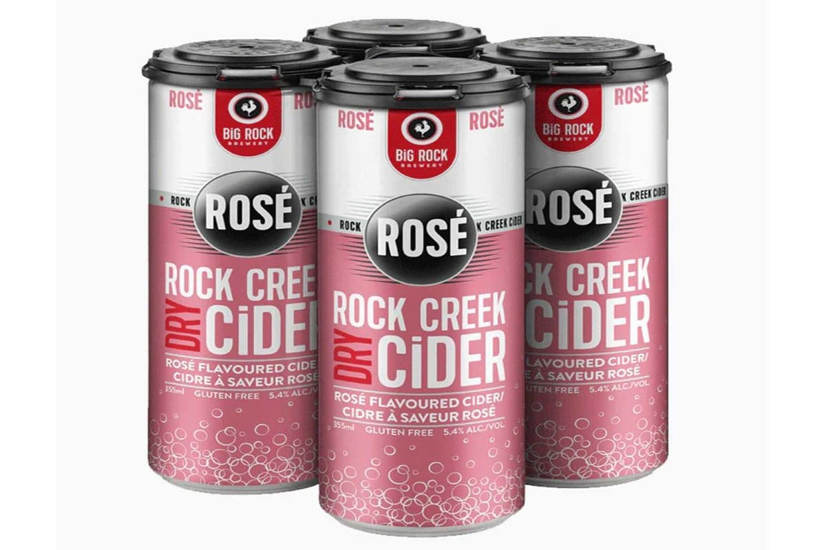 Big Rock Dry RosE Cider 4 CANS (4 x 355ML)