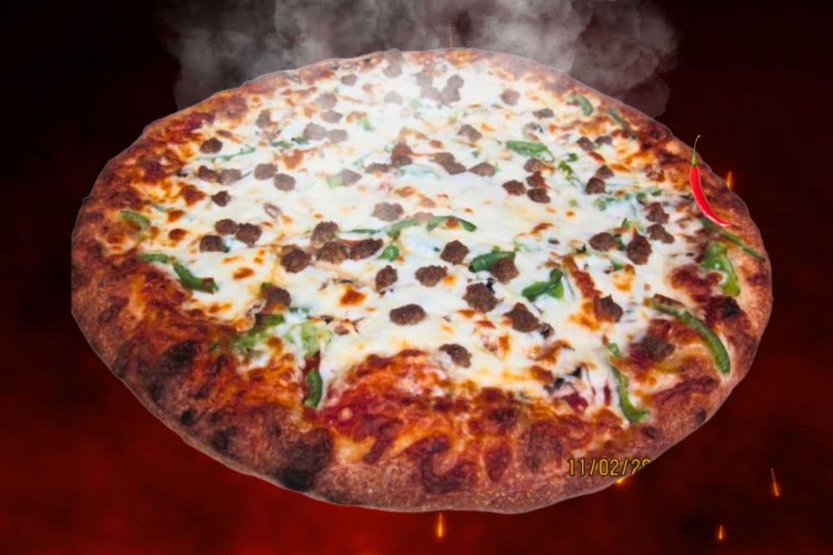 Small burger pizza