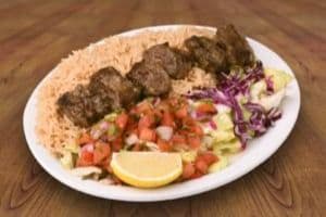 Beef Tikka Kabob Dinner