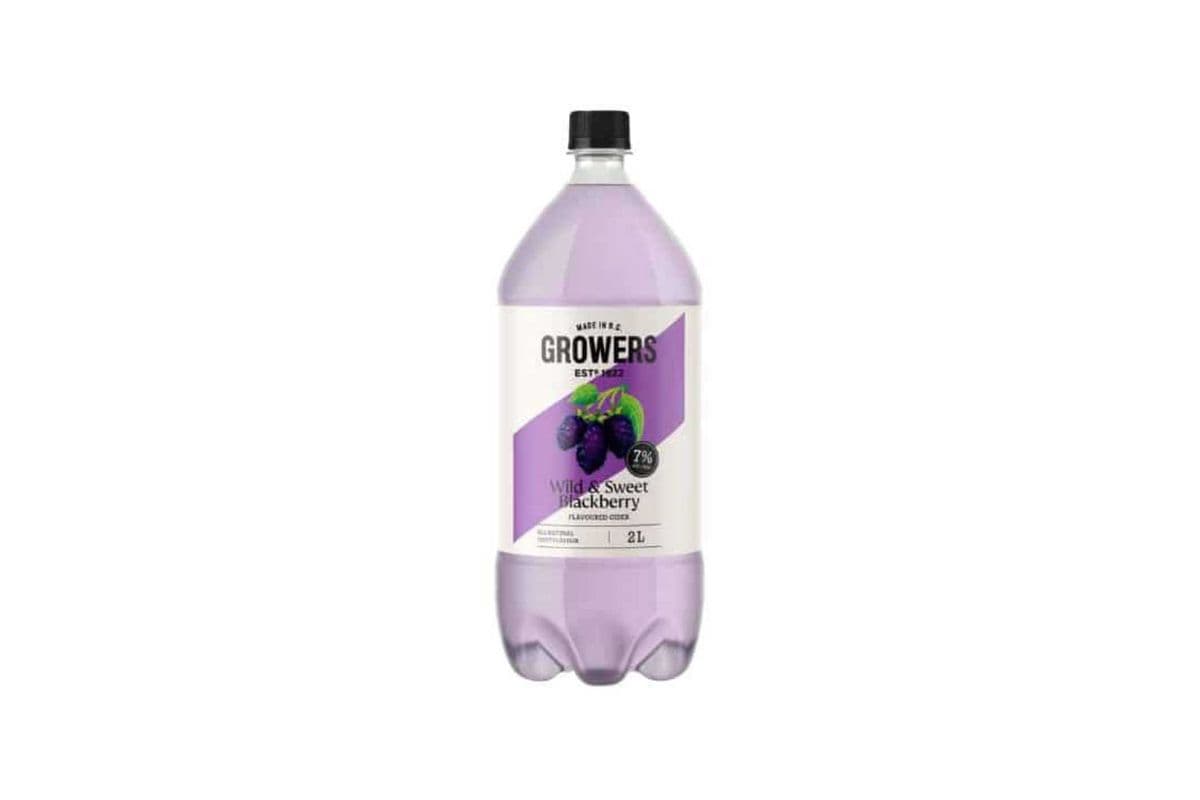 Growers Wild & Sweet Black Berry 2L 7% (1 x 2L)