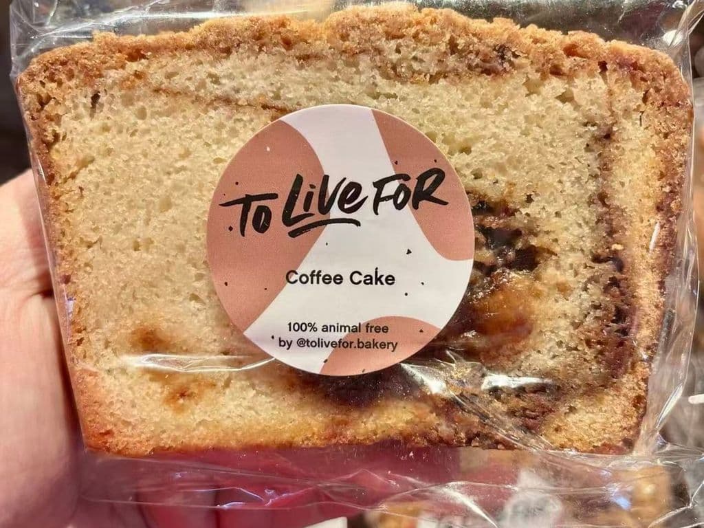 TO LIVE FOR VEGAN COFFEE CAKE (SLICE)