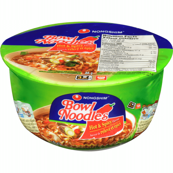 Nongshim Bol Relevé et Épicé 86g/ Nongshim Bowl Hot & Spicy 86g