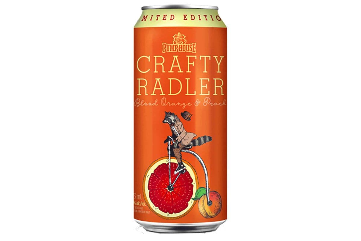 PUMP HOUSE CRAFTY RADLER BLOOD ORANGE & PEACH (473ML) (1 x 473ML)