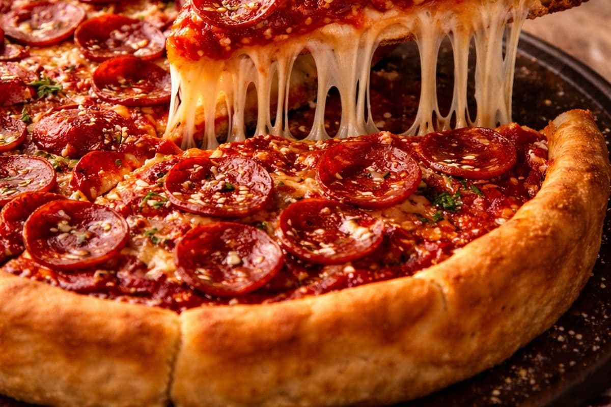 Small Deepdish Cup n Char Pepperoni Pizza