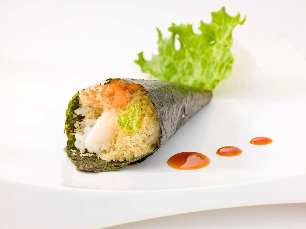 81H.Spicy Tuna Crisp Hand Roll