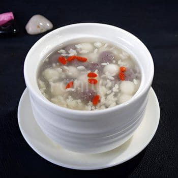 Osmanthus rice wine with mochi / 桂花酒酿小丸子