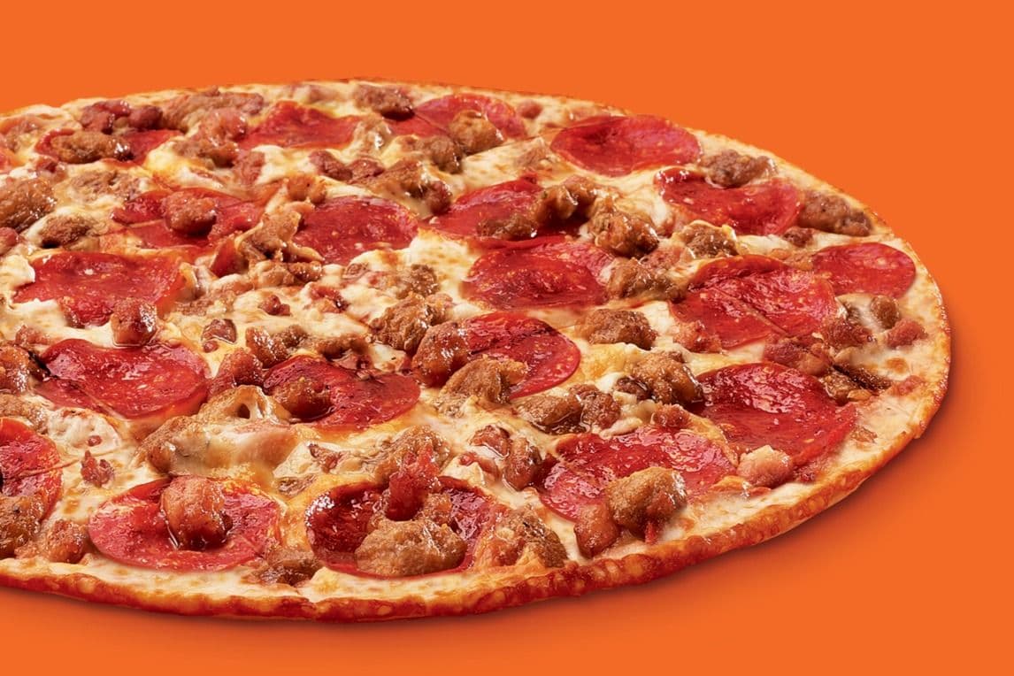 Délice 3 viandes sur croûte mince moyenne 12" / Medium 12" Thin Crust 3 Meat Treat® Pizza