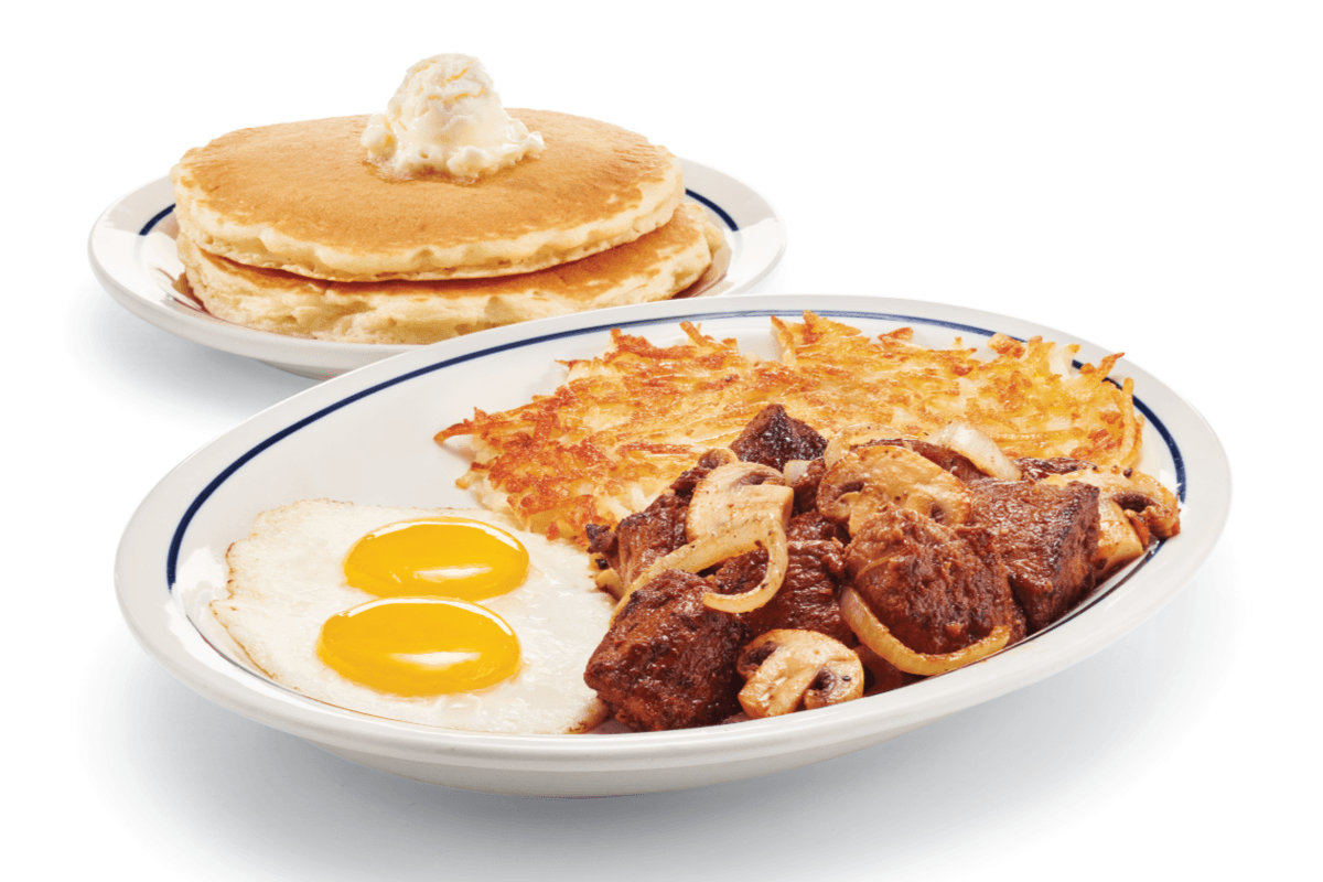 Sirloin Tips & Eggs