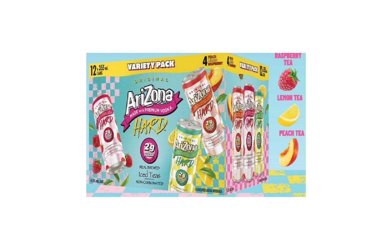 138012. ARIZONA HARD 2G SUGAR VARIETY PACK (1 x 12PC)