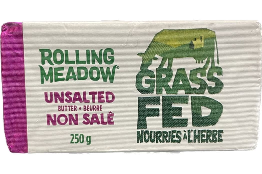 Rolling Meadows Grass Fed Unsalted Butter (250 g)