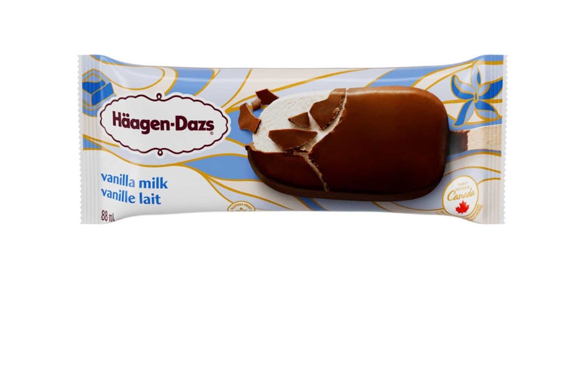 HAAGEN-DAZS VANILLA & MILK CHOCOLATE BAR 88ML (88 ML)
