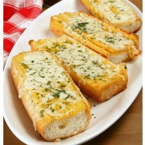Garlic Bread with Cheese & Bacon Bits