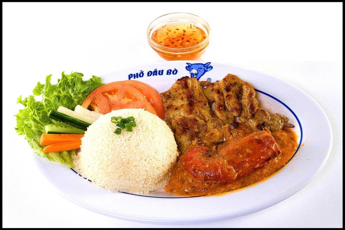 474. Sauteed Jumbo Shrimp and Grilled Chicken on Steamed Rice