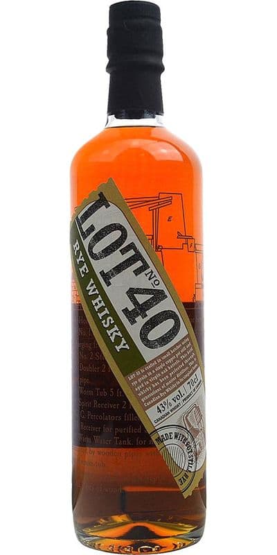 Lot No. 40 Rye Whiskey (1 x 750 ml)