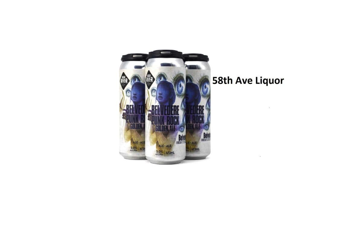BELVEDERE PUNK ROCK GOLDEN ALE 4 CANS (1 x 4x473ML)