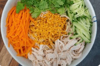 Sesame Sauce Cold Noodle with Shredded Chicken / 鸡丝凉面