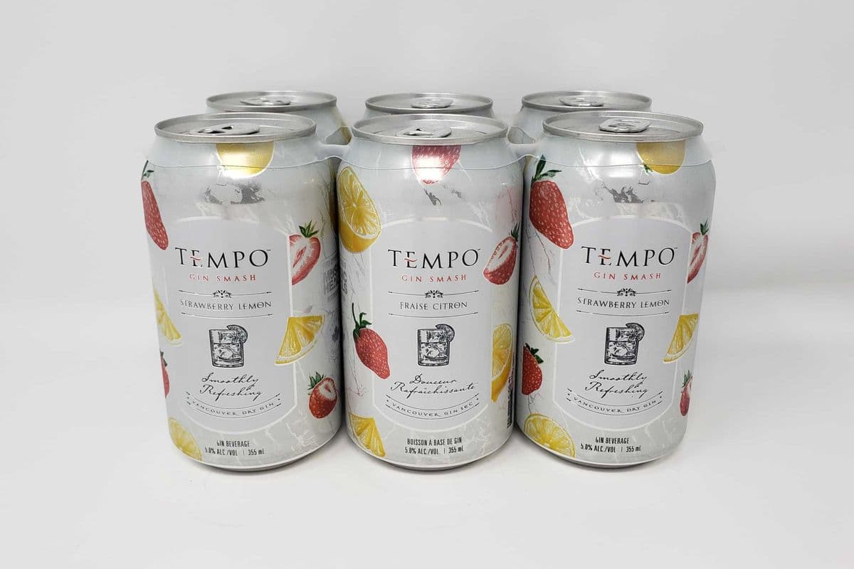 Tempo Gin Strawberry Lemon (6 x 355ml)
