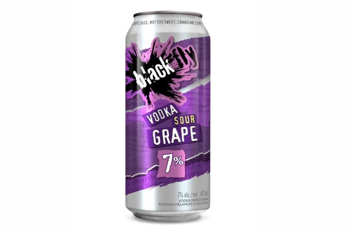 BLACK FLY VODKA SOUR GRAPE (473 ML) (1 x 473 ML)