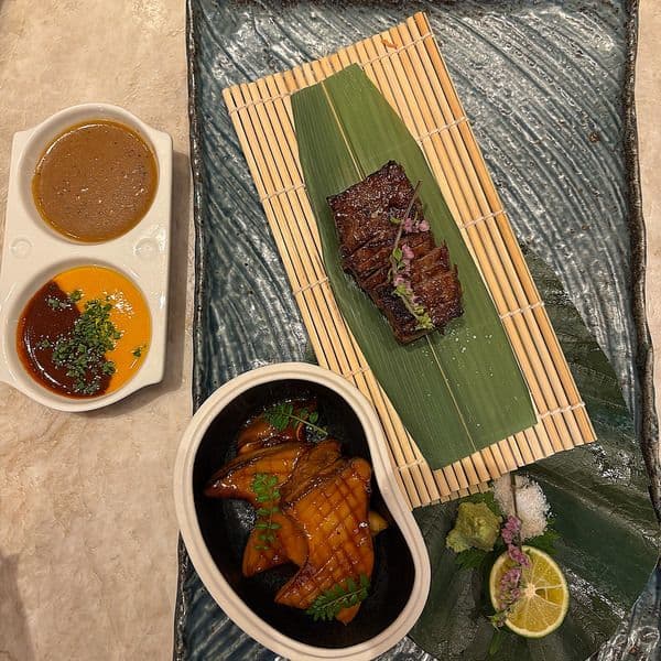 Japanese A5 Wagyu Steak with Nobu Sauces
