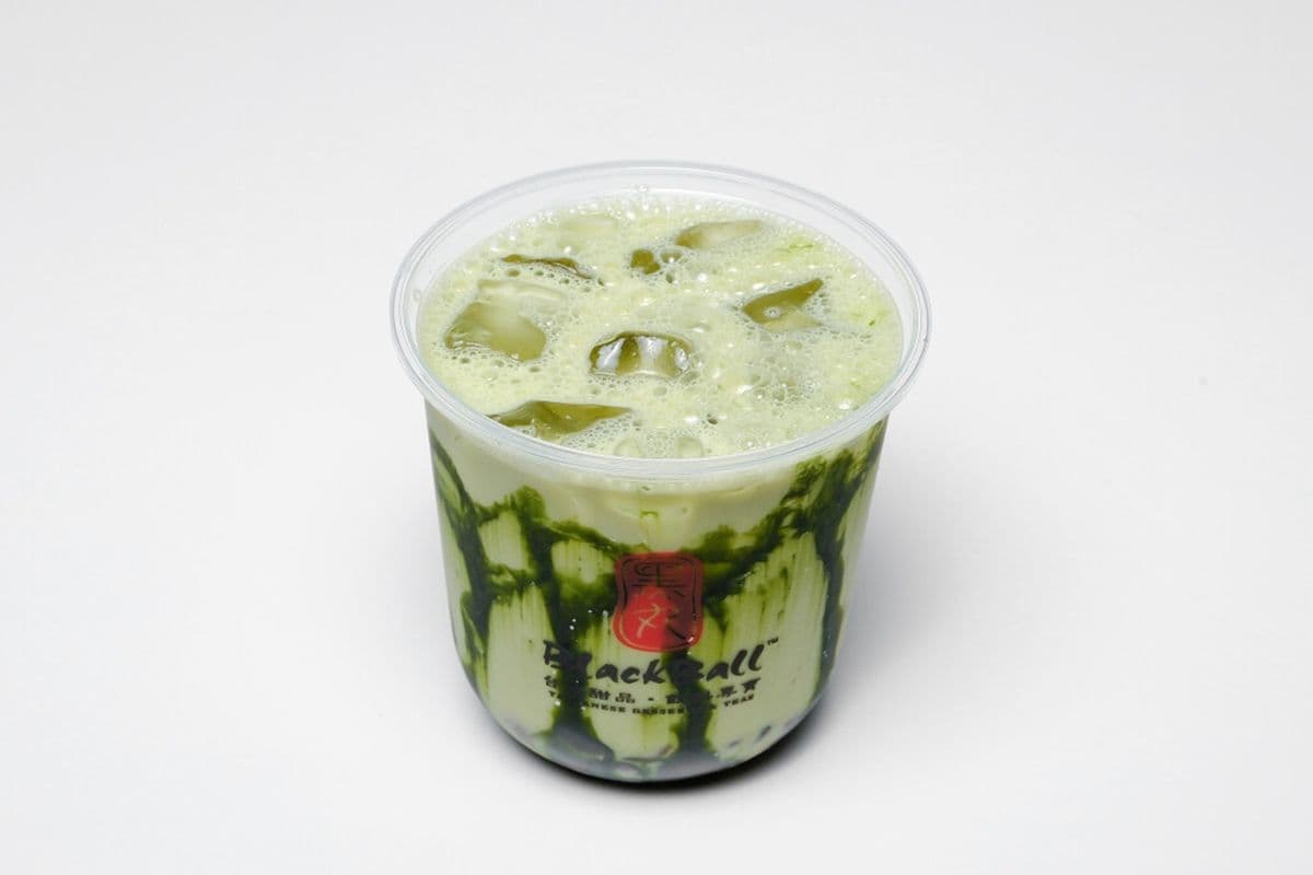 Matcha Red Bean Milk Tea 抹茶紅豆奶茶