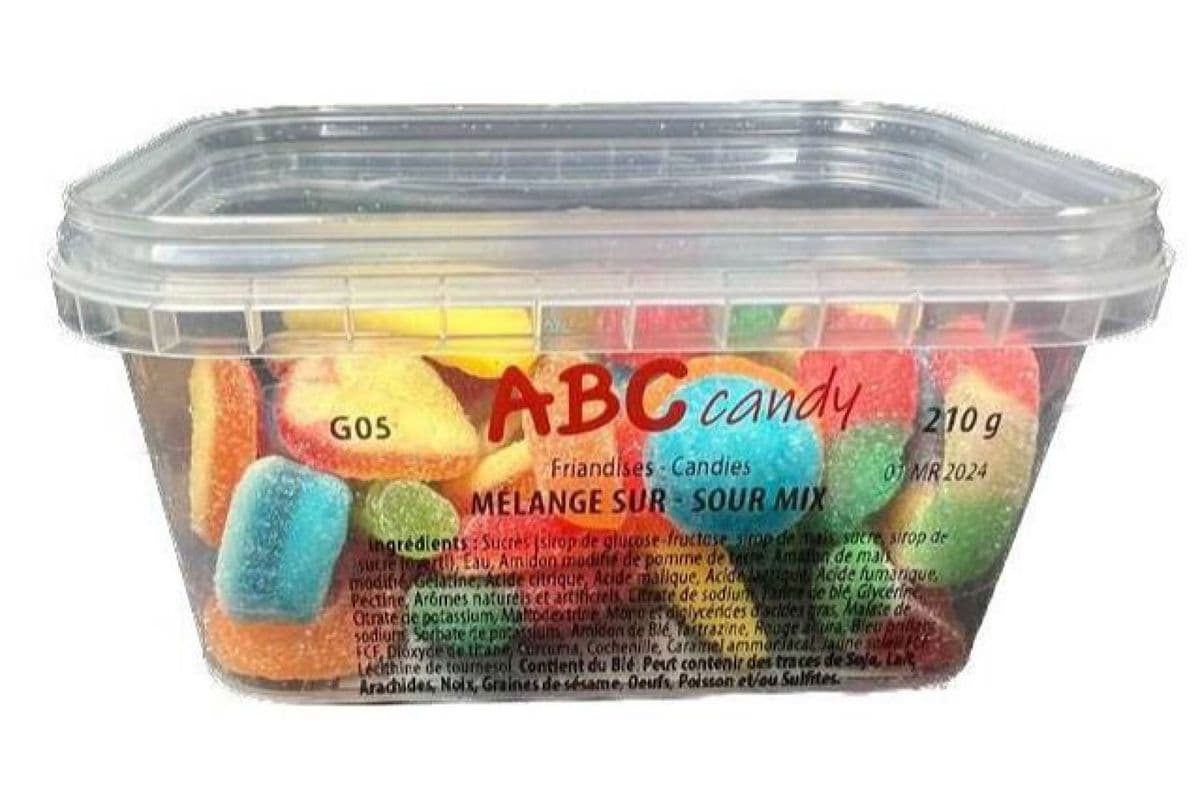 ABC Candy - Contenant - Mélange Sur / Container - Sour Mix