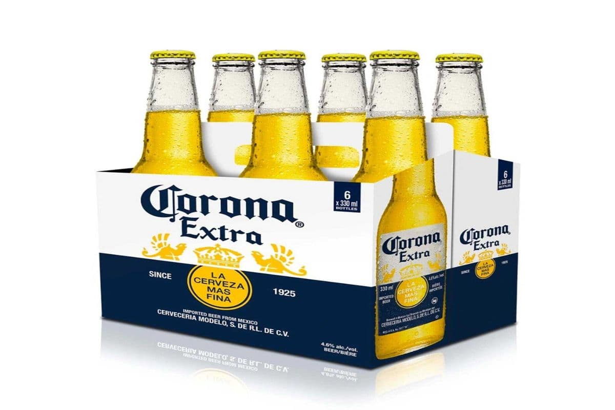 Corona Extra (6 Bottles) (1 x 330 ml bottles)