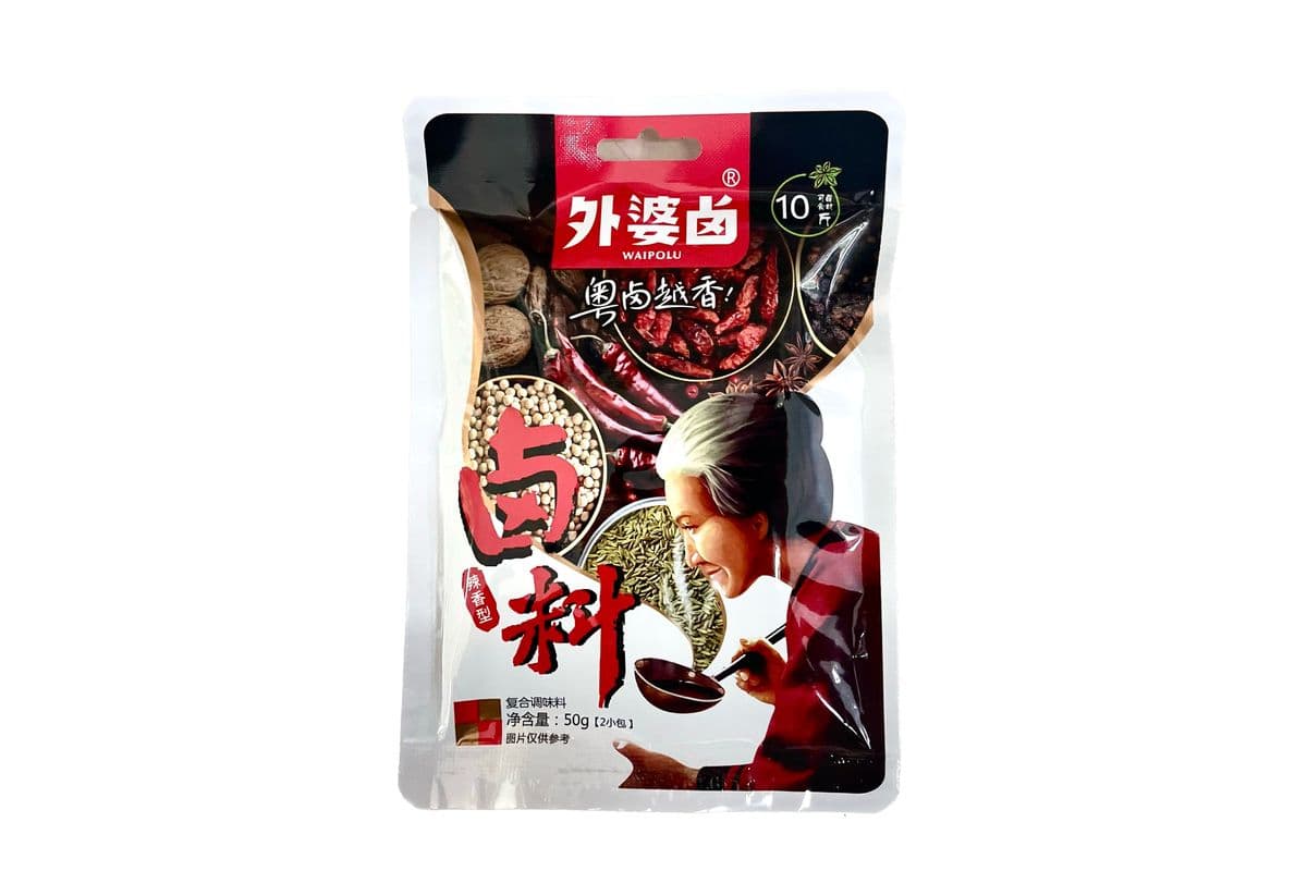 waipolu Marinade Seasoning- Hot&Spicy(50g)外婆卤卤料包-辣香味