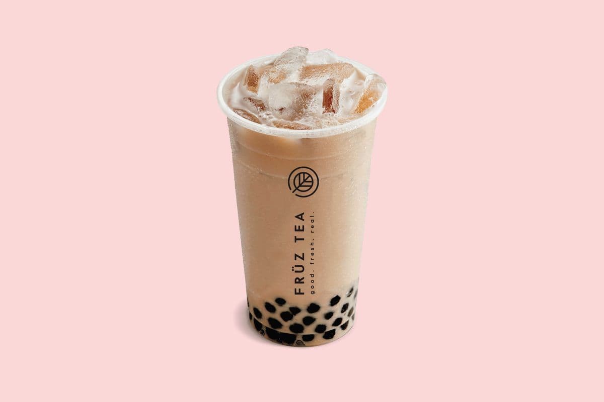 Black Milk Tea with Tapioca