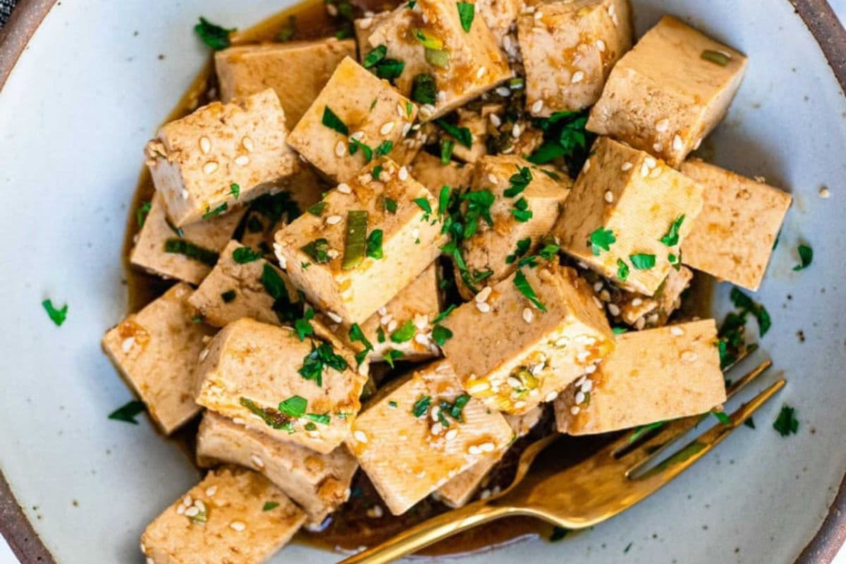 Green Onion Mixed with Tofu (小葱拌豆腐)