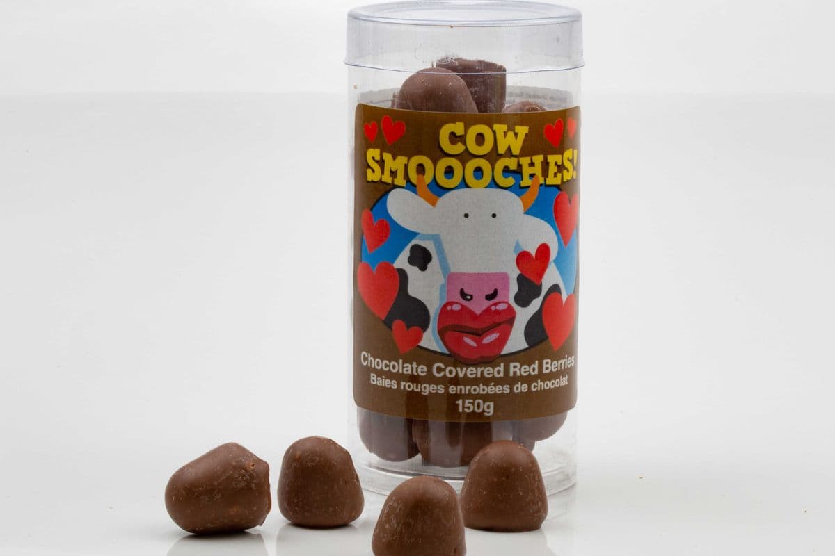 COWS Smoochies - Milk chocolate covered Red berries - 150g (150g)