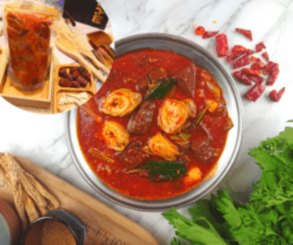 (Frozen)Stewed Pork Blood and Intestine w/ Chili Peppercorn Sauce 450g 🌶 / (凍)五更腸旺 450g🌶