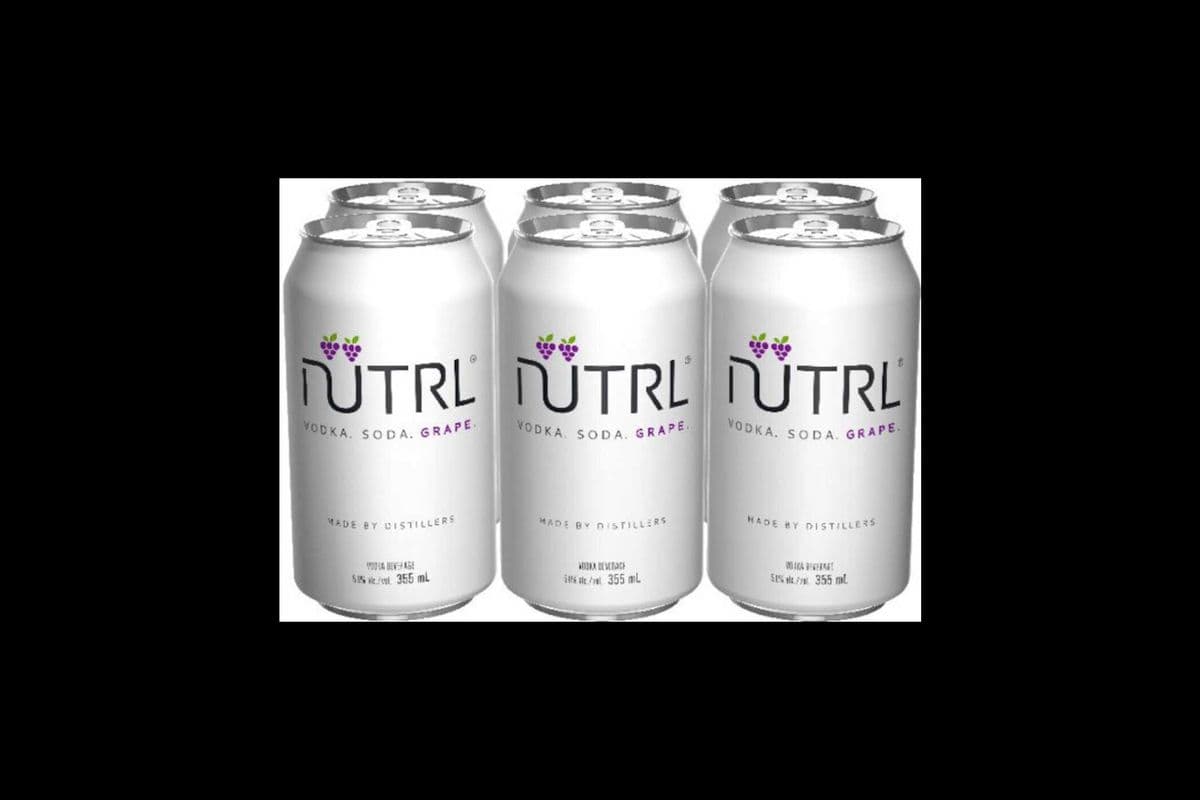 NUTRL VODKA GRAPE 6*355 ML CANS) (6 x 355ML)