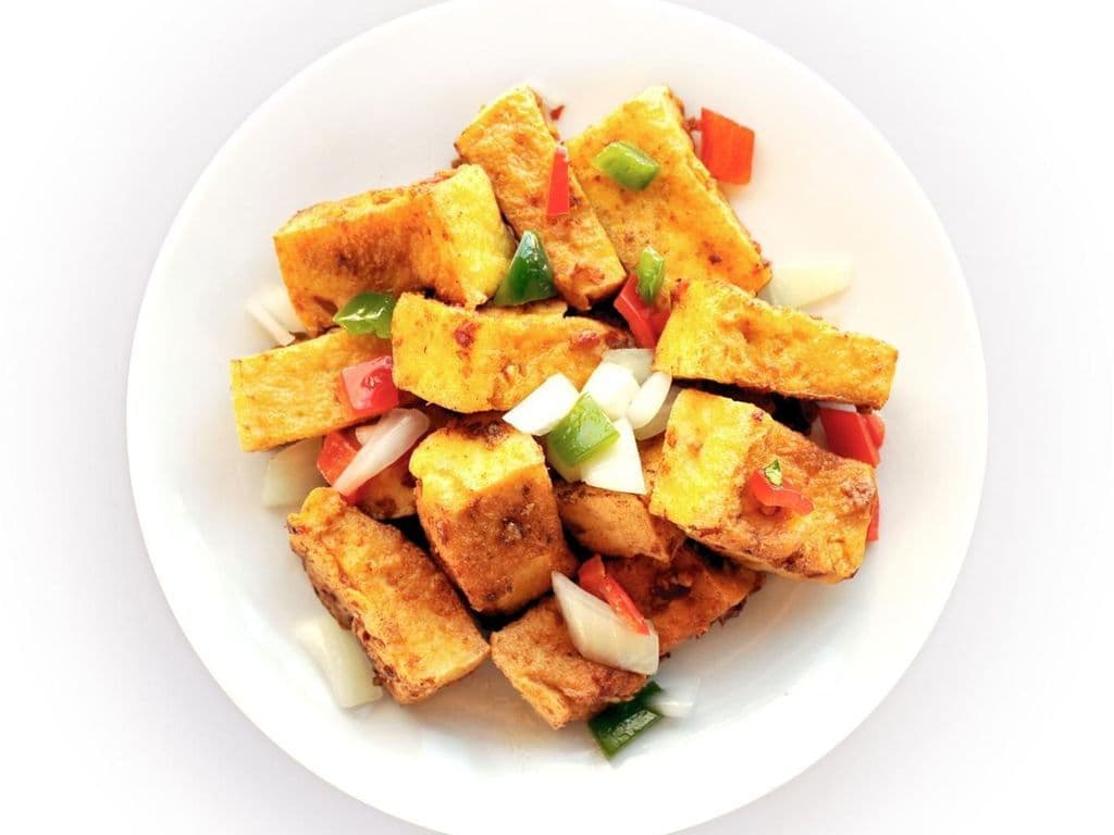 Chili Pepper Crispy Tofu