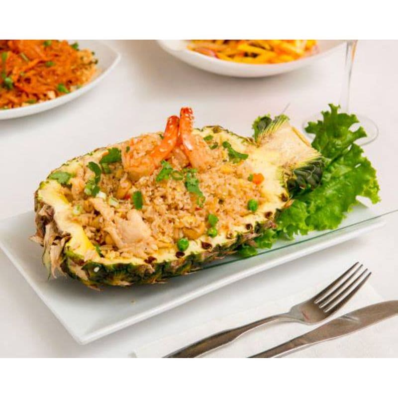 Pineapple Rice with Chicken and Shrimp