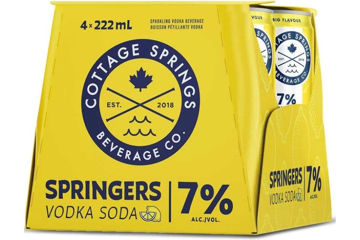 Cottage Springers Vodka Soda 4x222ml (4 x 222 ml)