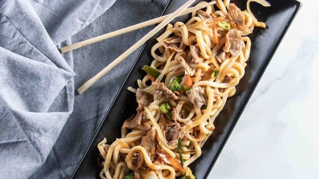 60. Beef Fried Udon or Rice