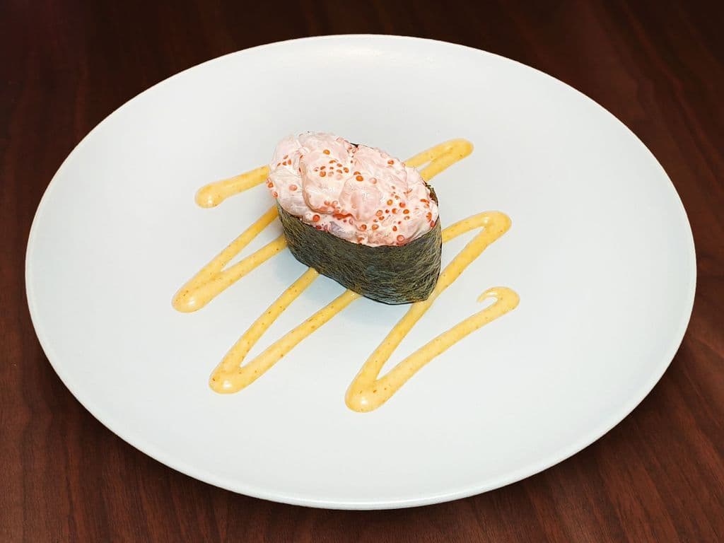 Spicy Chopped Scallop Nigiri