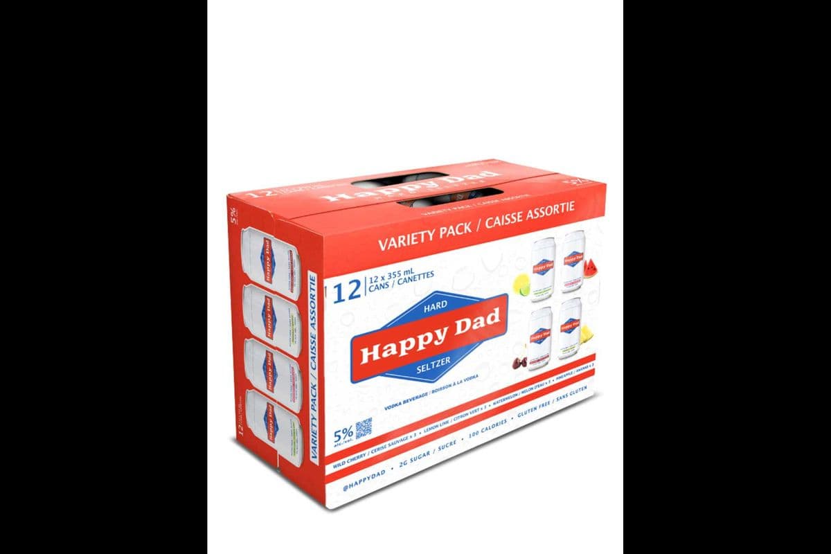 Happy Dad Hard Seltzer Variety Pack 12x355ml (1 x 355ml)