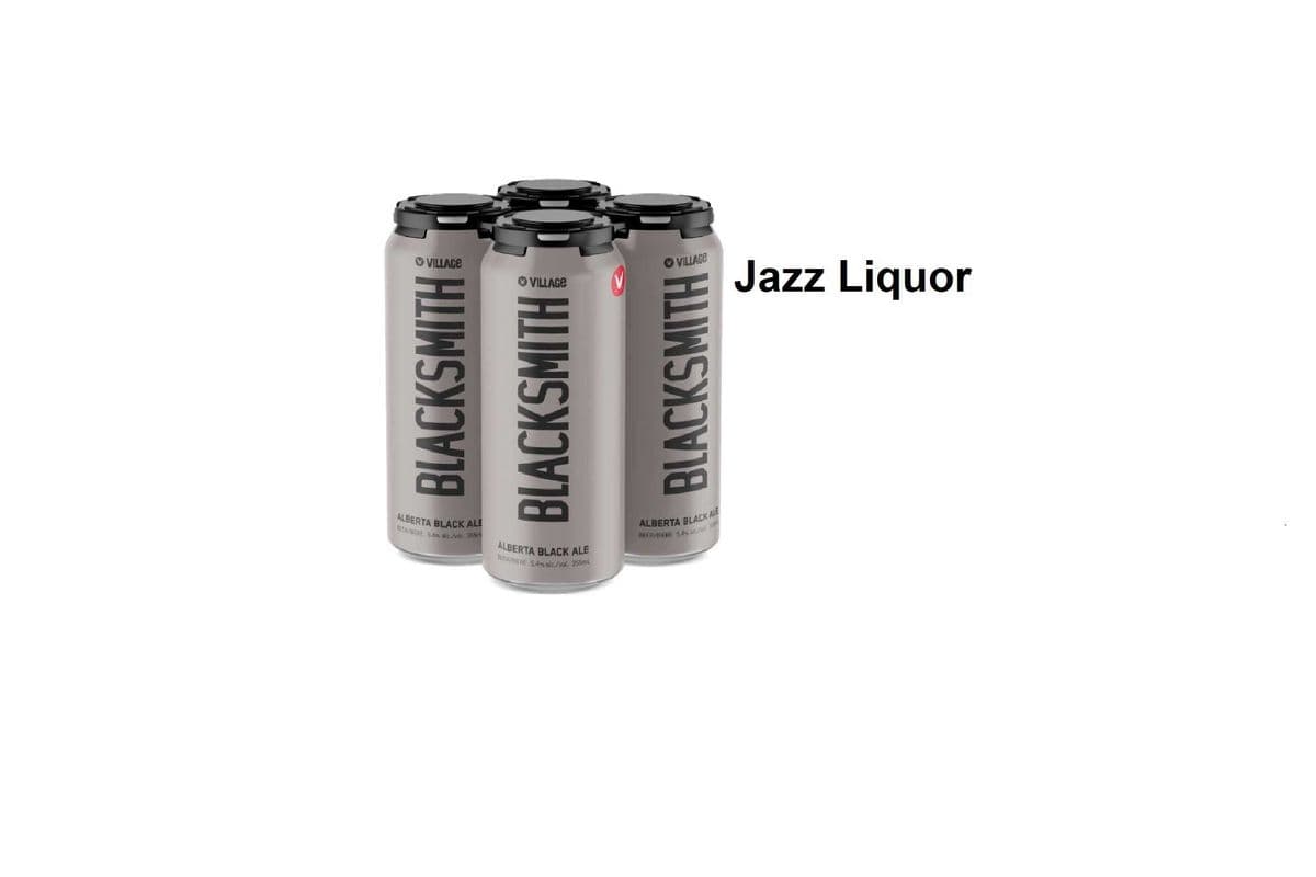 VILLAGE BLACKSMITH ALBERTA BLACK ALE 4 CANS (1 x 4×473ML )