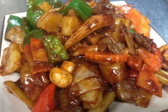 Satay Beef with Mixed Vegetables